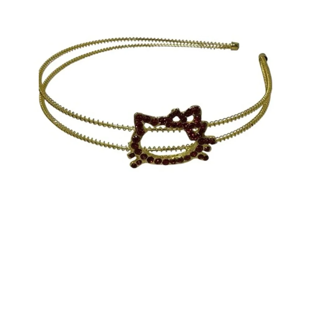 NEW girls metal kitty cat rhinestone‎ headband